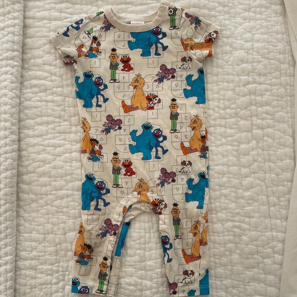 Hanna Andersson Sesame Street All Cotton Onsie